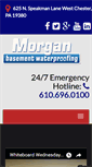 Mobile Screenshot of morganbasementwaterproofing.com